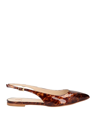 RALPH & RUSSO Ballet flats Dark brown Leather