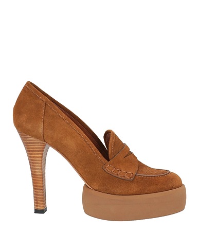 PALOMA BARCELÓ Loafers Camel Leather