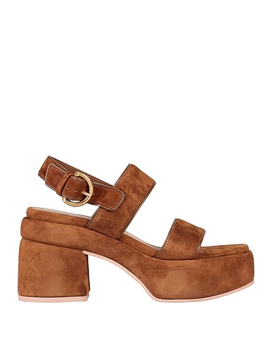 GIANVITO ROSSI Sandals Khaki Leather