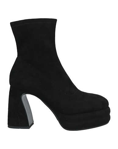JEANNOT Ankle boot Black Textile fibers