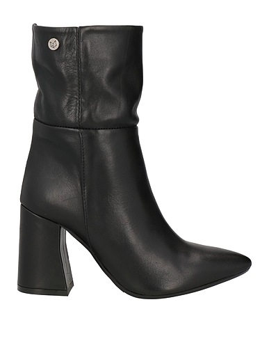 GISÉL MOIRÉ Ankle boot Black Calfskin