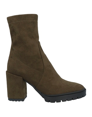 KARIDA Ankle boot Military green Textile fibers
