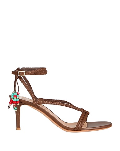 GIANVITO ROSSI Sandals Brown Leather