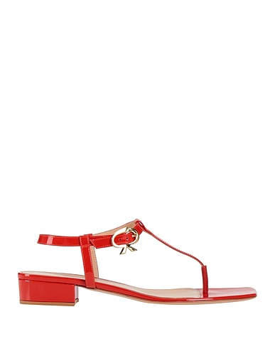 GIANVITO ROSSI Flip flops Red Leather
