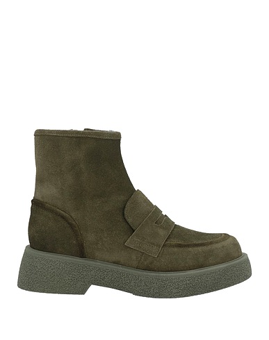 LORIBLU Ankle boot Military green Leather