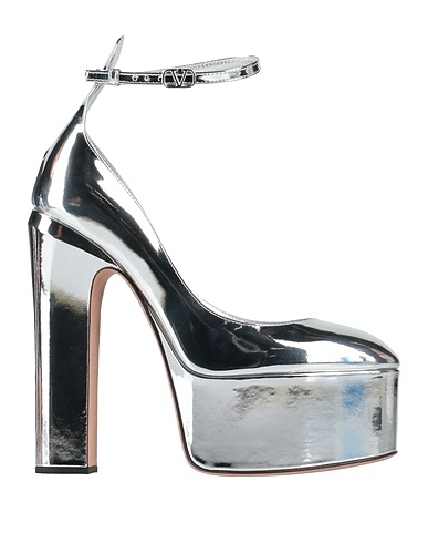 VALENTINO GARAVANI Pump Silver Leather