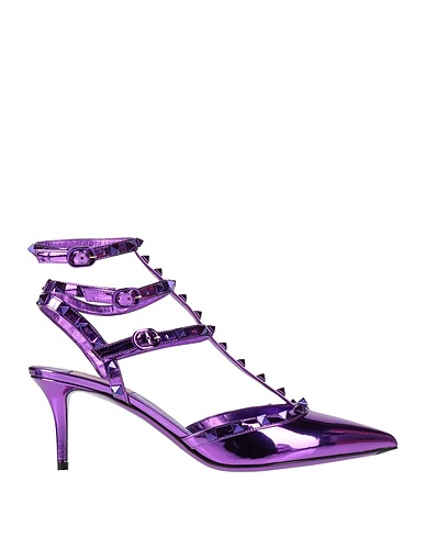 VALENTINO GARAVANI Pump Purple Leather