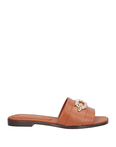 FERRAGAMO Sandals Tan Lambskin