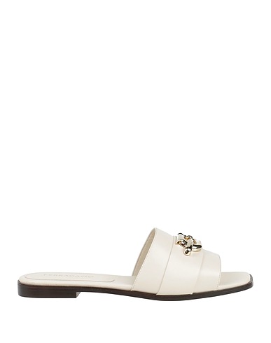 FERRAGAMO Sandali Off white Pelle di agnello