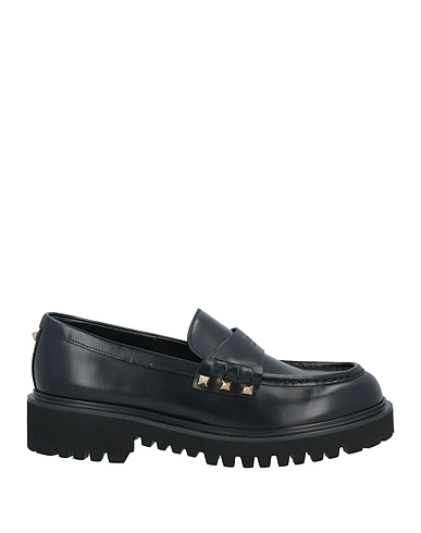 VALENTINO GARAVANI Loafers Black Leather