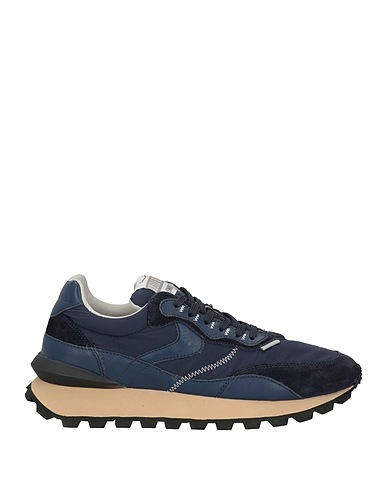VOILE BLANCHE Sneakers Blu notte Pelle, Fibre tessili