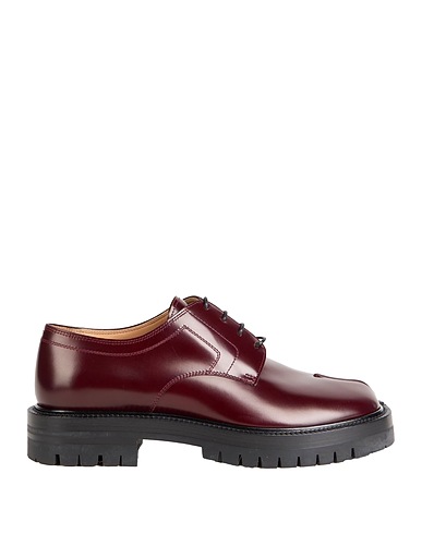 MAISON MARGIELA Laced shoes Burgundy Leather