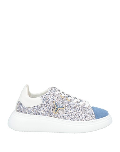 TONAKAI Sneakers Slate blue Leather, Textile fibres
