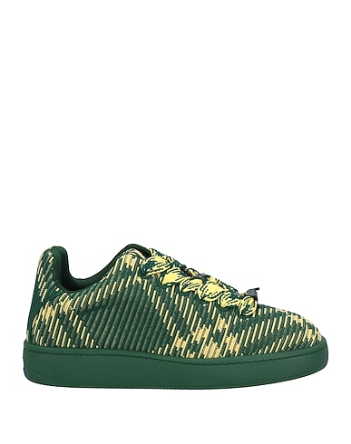 BURBERRY Sneakers Green Textile fibres