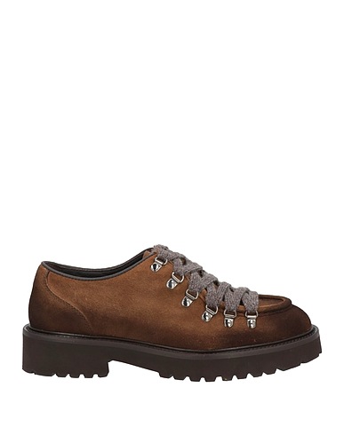DOUCAL'S Laced shoes Dark brown Leather