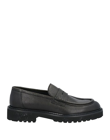 DOUCAL'S Loafers Black Leather