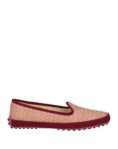 TOD'S Loafers Pink Textile fibers