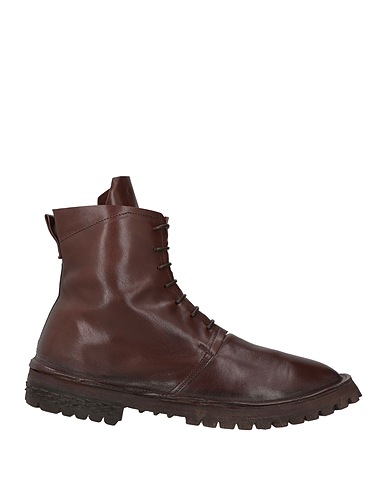 MOMA Ankle boot Dark brown Leather