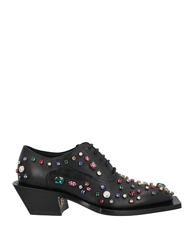 DOLCE&GABBANA Laced shoes Black Leather