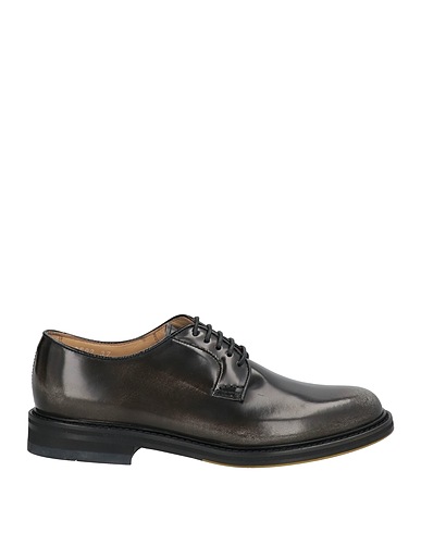 DOUCAL'S Laced shoes Military green Leather