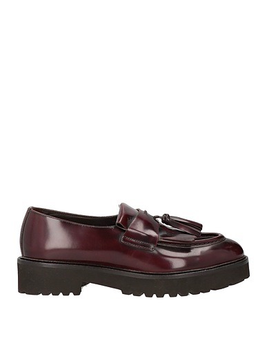 DOUCAL'S Loafers Burgundy Leather