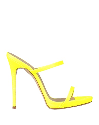 GIUSEPPE ZANOTTI Sandals Yellow Textile fibres