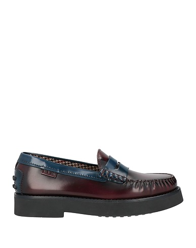 TOD'S Loafers Burgundy Leather