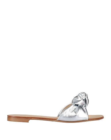 GIUSEPPE ZANOTTI Sandals Silver Leather