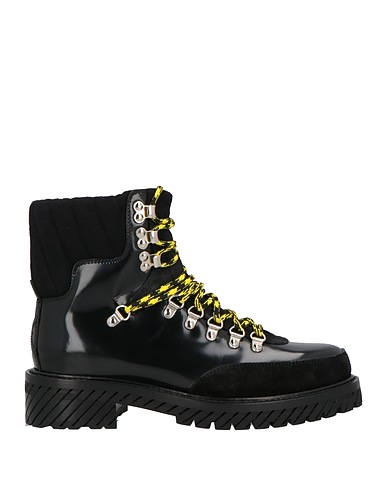 OFF-WHITE™ Ankle boot Black Textile fibers, Leather