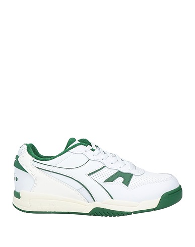 DIADORA Sneakers Grün Leder, Gewebefasern