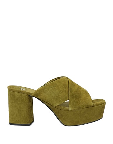JEFFREY CAMPBELL Sandali Verde militare Pelle