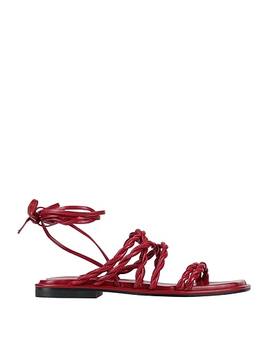 STUART WEITZMAN Sandals Burgundy Leather