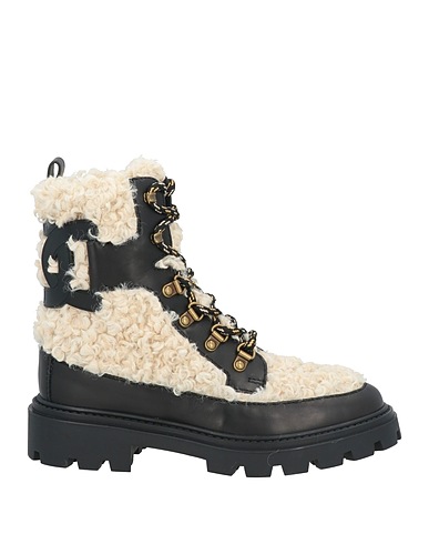TOD'S Stivaletti Nero Pelle di vitello, Fibre tessili