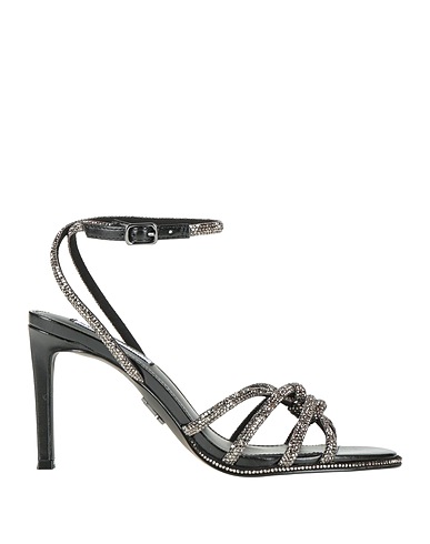 STEVE MADDEN Sandals Black Textile fibres