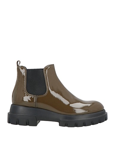 AGL Ankle boot Military green Leather
