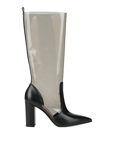 GIANVITO ROSSI Boots Black Leather, Plastic