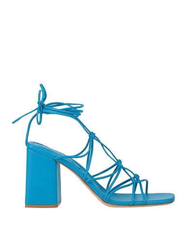 GIANVITO ROSSI Sandals AZZURRO Leather