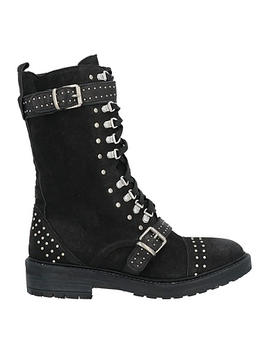 LE RUEMARCEL Ankle boot Black Buffalo leather