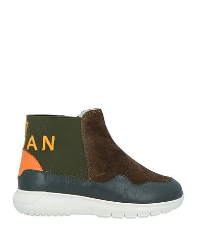 HOGAN Ankle boot Military green Leather