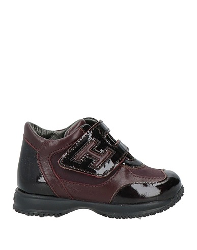 HOGAN Sneakers BORDEAUX Leather, Textile fibers