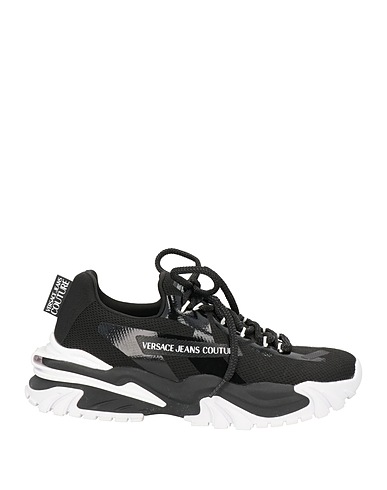 VERSACE JEANS COUTURE Sneakers Black Textile fibres