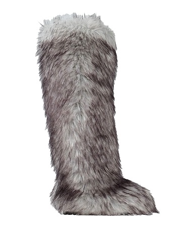 DOLCE&GABBANA Ankle boot Light grey 41% Modacrylic, 34% Polyester, 20% Polyacrylic, 5% Viscose