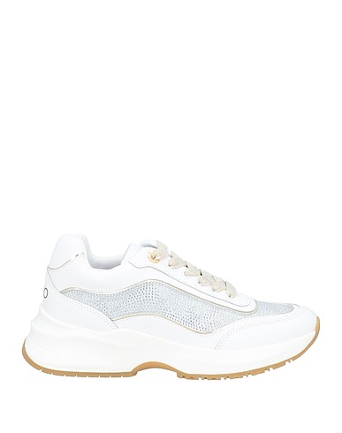 LIU •JO Sneakers Weiß Kalbsleder, Gewebefasern