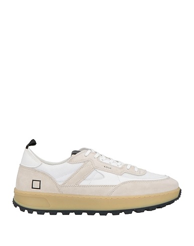 D.A.T.E. Sneakers White Leather, Textile fibers