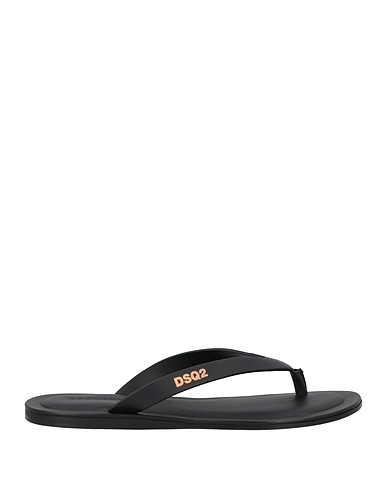DSQUARED2 Flip flops Black Leather