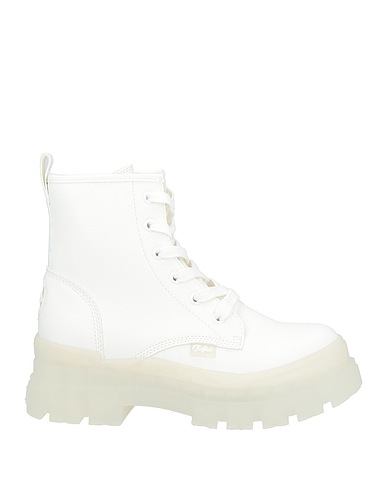 BUFFALO Ankle boot White 100% Polyester