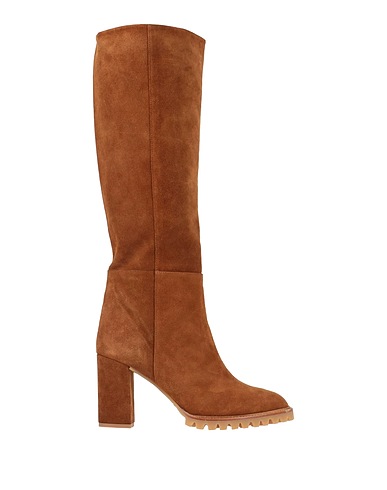 ANNA F. Boots Camel Leather
