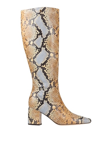TORY BURCH Boots Pastel yellow Leather