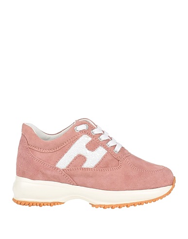 HOGAN Sneakers JUNIOR Pink Leather, Textile fibres