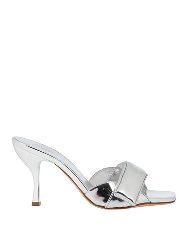 GIA BORGHINI Sandals Silver Textile fibers